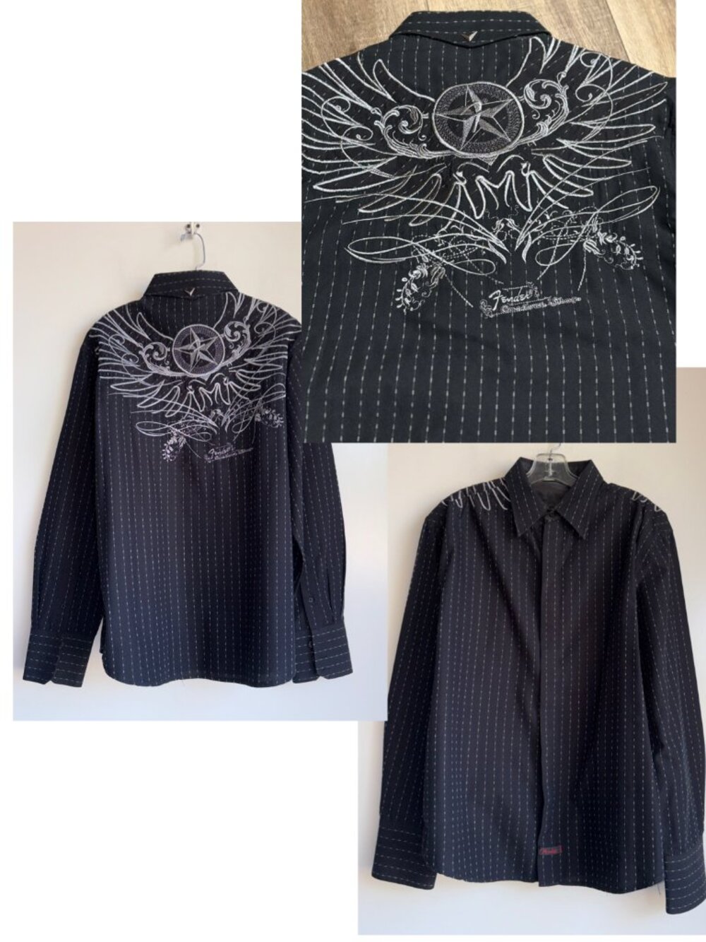 Fender Custom Shop Rock & Roll Button Down Shirt Men's XL